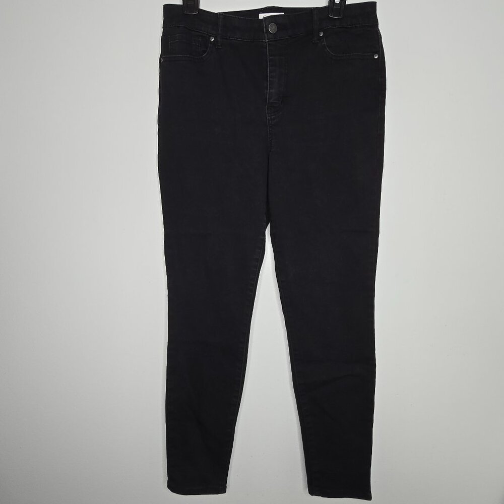 Jessica Simpson Jeans Women Size 10‎ / 30 High Rise Skinny Black Denim